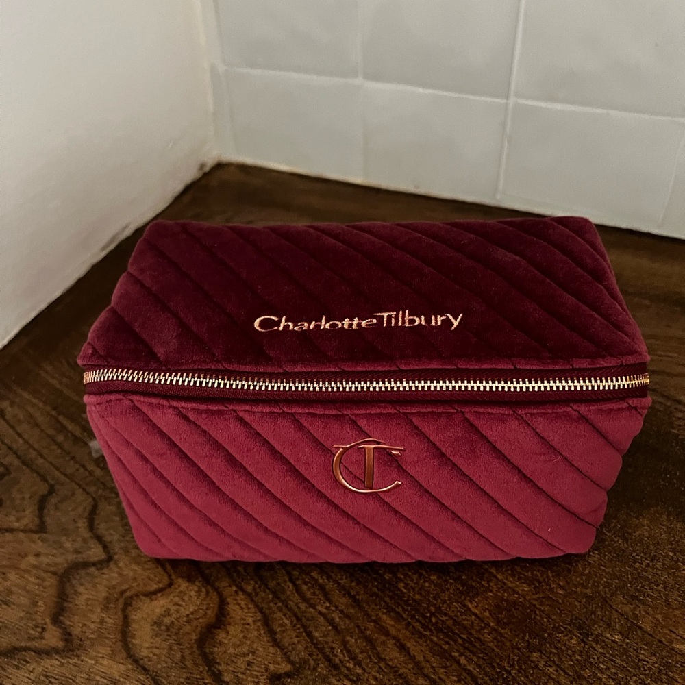 Brand new, never used Charlotte Tilbury makeup bag